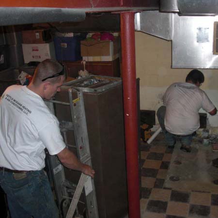 Another new furnace installed as part of giving back