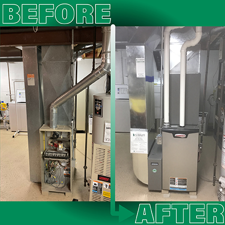 Furnace Before and After Installation
