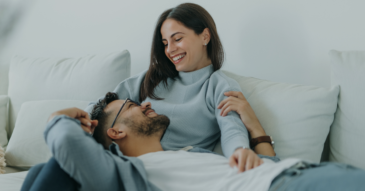 Couple On Couch Image