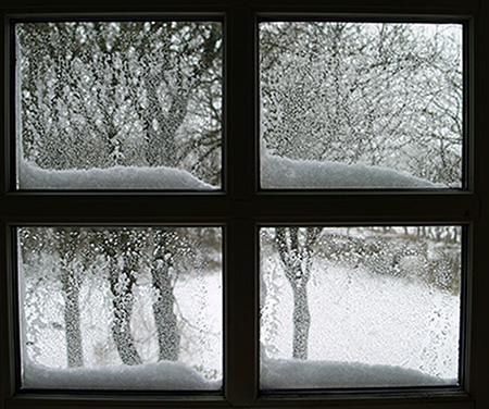 Window Snow Lattice Windows Winter