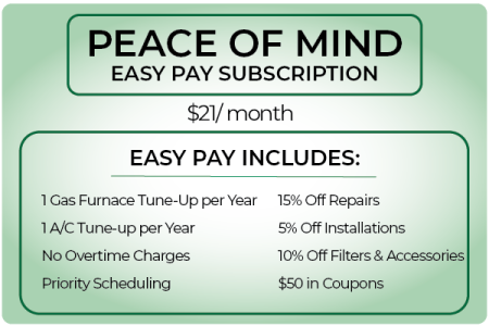 monthly peace of mind membership graphic