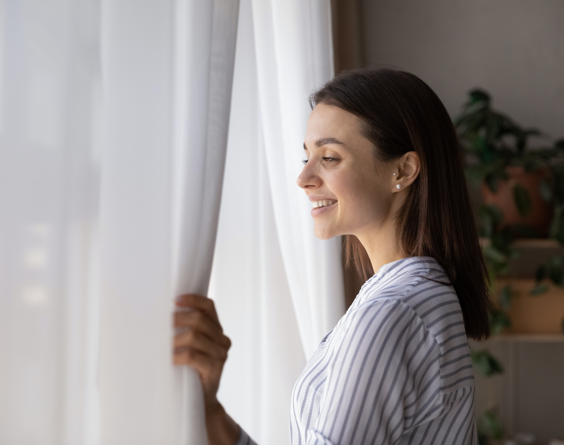 Lady Looking Outside