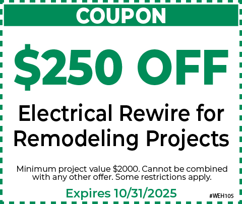 $250 Off Electrical Rewire Remodeling Projects 01