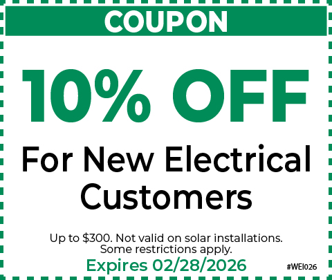 10% Off New Electrical Customers
