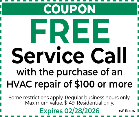Free Service Call With Hvac Repair Of $100 Or More