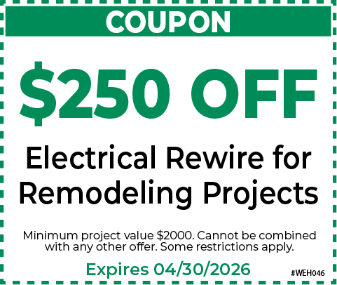 $250 Off Electrical Rewire Remodeling Projects 426