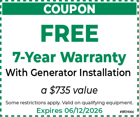 Generator 7 Year Warranty Coupon 626