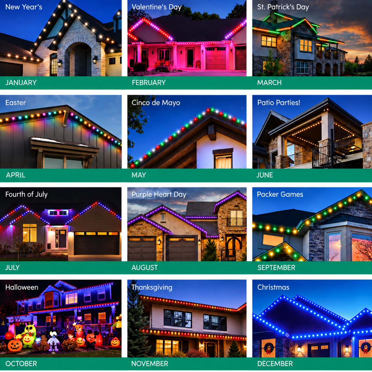Holiday Lights Calendar Collage 3
